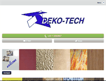 Tablet Screenshot of dekotech.at